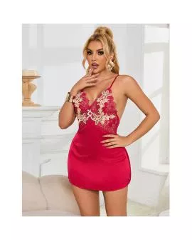 Subblime Babydoll mit rotem Blumenmuster L/XL - 954130