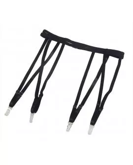 SUBBLIME - 954147 BODY MIT STRUMPFGÜRTEL SCHWARZ S/M