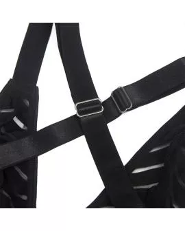 SUBBLIME - 954154 BODY MIT STRUMPFGÜRTEL SCHWARZ L/XL