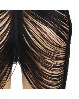 SUBBLIME - 954239 TRÄGERKLEID + STRING SCHWARZ L/XL