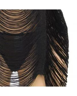 SUBBLIME - 954239 TRÄGERKLEID + STRING SCHWARZ L/XL