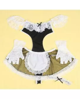 SUBBLIME - 954307 SEXY ZOFENKOSTÜM SCHWARZ/WEISS S/M