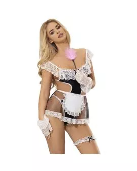 SUBBLIME - 954307 SEXY ZOFENKOSTÜM SCHWARZ/WEISS S/M