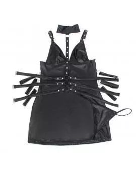 SUBBLIME - 954413 BONDAGE-BODY AUS LEDER SCHWARZ L/XL