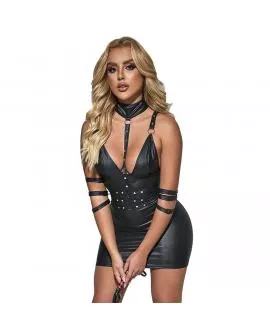 SUBBLIME - 954413 BONDAGE-BODY AUS LEDER SCHWARZ L/XL
