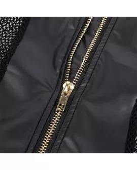 Subblime Sexy Mesh Kleid Leder Schwarz L/XL - 954451