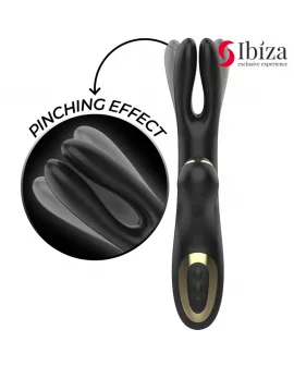 IBIZA - DOPPELVIBRATOR KLEMME SCHWARZ