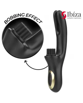 IBIZA - HI-TECH RABITT BRUSHING MEHRZELLEN-KLITORIAL- UND DOPPELWELLENVIBRATOR