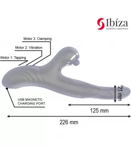 IBIZA - ZWEI DRACHEN DOPPELVIBRATOR SCHWARZ