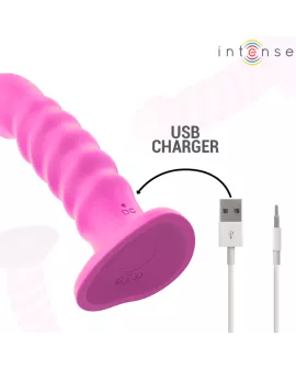 INTENSE - CINDY VIBRATOR GRÖSSE L SPIRALENDESIGN 10 VIBRATIONEN ROSA FERNBEDIENUNG