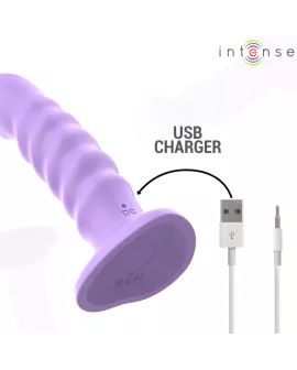 Intense Brenda Vibrator M - Spiraldesign Lila Fernbedienung