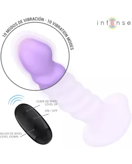INTENSE - BRENDA VIBRATOR GRÖSSE M SPIRALENDESIGN 10 VIBRATIONEN LILA FERNBEDIENUNG