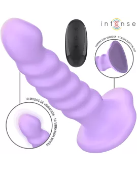 Intense Brenda Vibrator M - Spiraldesign Lila Fernbedienung