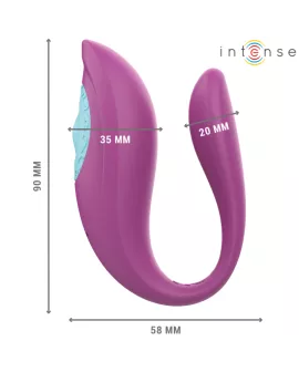 Intense - Annie U-förmiger Vibrator Lila Fernbedienung