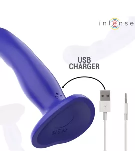 Intense Shorty Vibrator mit Saugnäpfen - Blau Fernbedienung