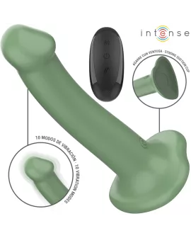 INTENSE - BECCA VIBRATOR MIT SAUGNAPF 10 VIBRATIONEN GRÜNE FERNBEDIENUNG