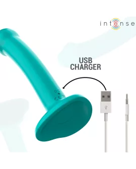 INTENSE - KATIE VIBRATOR MIT SAUGNÄPFEN 10 VIBRATIONEN BLAU FERNBEDIENUNG