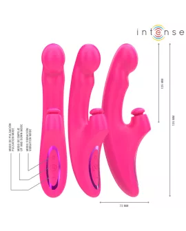 INTENSE - EMI VIBRATOR 13,5 CM MULTIFUNKTION 3 IN 1 10 VIBRATIONEN ROSA
