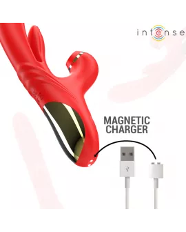 INTENSE - KAROL MULTIFUNKTIONSVIBRATOR STOSS & STIMULATION & SAUGUNG ROT