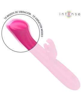 Intense Julieta Rabbit Vibrator - 18,6 cm Rosa 10 Vibrationen