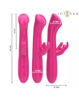 Intense Julieta Rabbit Vibrator - 18,6 cm Rosa 10 Vibrationen