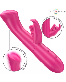 Intense Julieta Rabbit Vibrator - 18,6 cm Rosa 10 Vibrationen