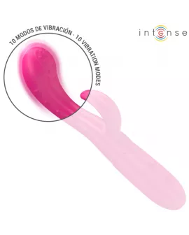 INTENSE - AMARA VIBRATOR MIT STIMULIERENDER ZUNGE 10 VIBRATIONEN ROSA