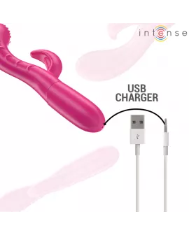 INTENSE - AMARA VIBRATOR MIT STIMULIERENDER ZUNGE 10 VIBRATIONEN ROSA