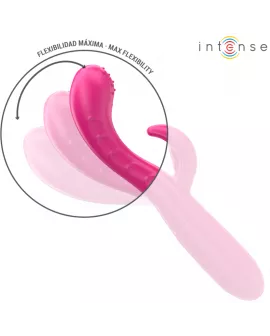 INTENSE - AMARA VIBRATOR MIT STIMULIERENDER ZUNGE 10 VIBRATIONEN ROSA