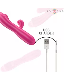 INTENSE - IVY FLEXIBLER VIBRATOR 10 VIBRATIONEN MIT STIMULIERENDER ZUNGE ROSA