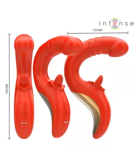 Intense Paulina - U-Form Vibrator und Stimulator Rot