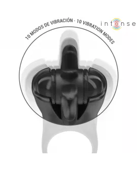 INTENSE - MABEL VIBRATIONSRING 10 VIBRATIONEN MIT KLITORISSTIMULATOR SCHWARZ