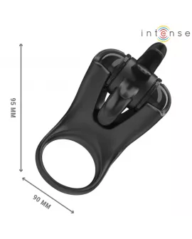 INTENSE - MABEL VIBRATIONSRING 10 VIBRATIONEN MIT KLITORISSTIMULATOR SCHWARZ