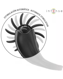 INTENSE - MABEL VIBRATIONSRING 10 VIBRATIONEN MIT KLITORISSTIMULATOR SCHWARZ