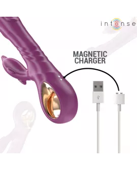 INTENSE - HALLE MULTIFUNKTIONSVIBRATOR MIT DELFIN-STIMULIERENDER ZUNGE LILA