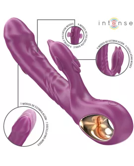 INTENSE - HALLE MULTIFUNKTIONSVIBRATOR MIT DELFIN-STIMULIERENDER ZUNGE LILA