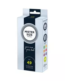 Mister Size - Kondome Größe S 49 mm (10 Einheiten)