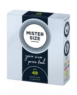 Mister Size - Kondom Größe S 49 mm (3 Einheiten)