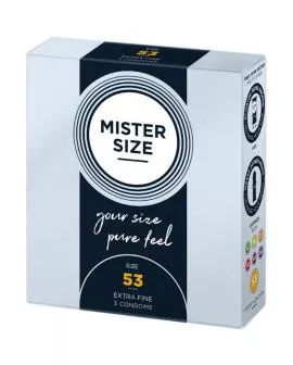 Mister Size Kondom Größe M 53 mm - 3 Einheiten