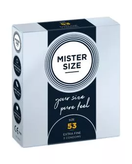 Mister Size Kondom Größe M 53 mm - 3 Einheiten