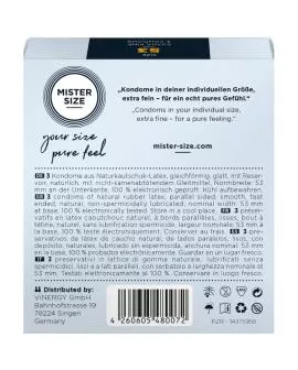 Mister Size Kondom Größe M 53 mm - 3 Einheiten