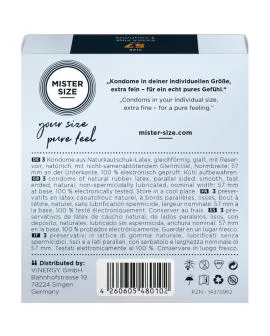 Mister Size Kondome Größe L 57 mm - 3 Einheiten