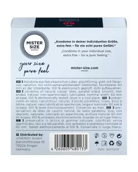 Mister Size - XL Kondome 60 mm (3 Einheiten)