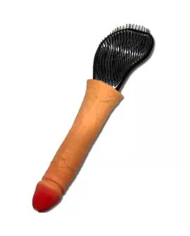 Diablo Picante - Haarbürste mit Penis an der Spitze