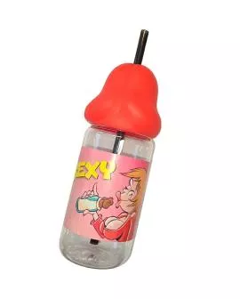 Diablo Picante - Penisförmige 360 ml Babyflasche Rot