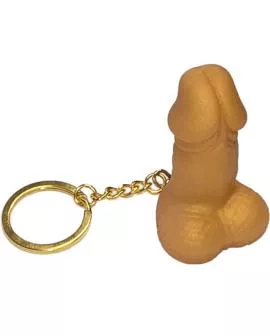 Diablo Picante - Goldener Penis-Schlüsselanhänger