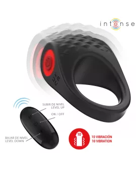 Intense - Clover Vibrator Penisring 10 Vibrationen schwarz