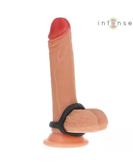 INTENSE - CARSON DOPPELTER PENISRING AUS SILIKON SCHWARZ MODELL 4