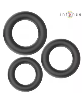 INTENSE - HUGH 3 BASIC PENISRINGE AUS SILIKON SCHWARZ