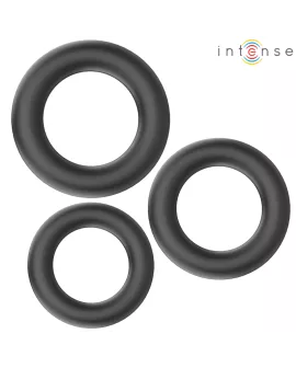INTENSE - HUGH 3 BASIC PENISRINGE AUS SILIKON SCHWARZ